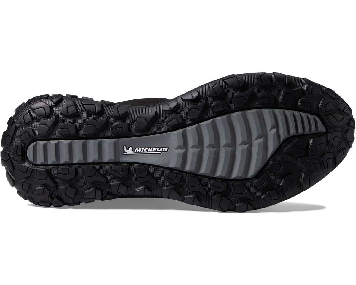 Men's ECCO Sport Ultra Terrain Waterproof Mid Hiking Boot Black/Black/Black - Eurostride