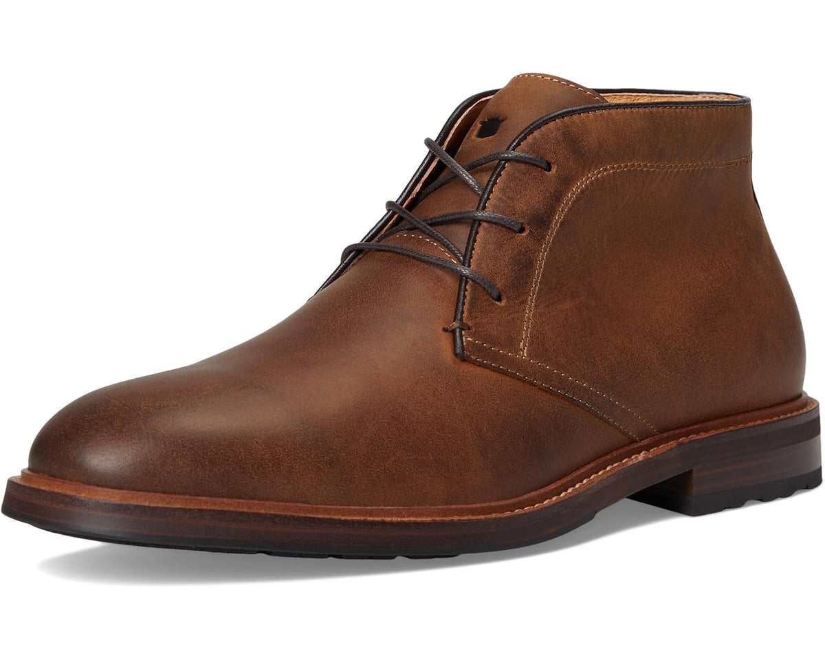 Men's Florsheim Anthem Plain Toe Chukka Boots Brown Crazy Horse - Eurostride