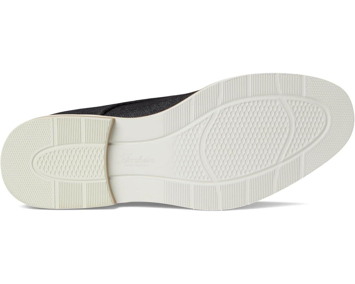 Men's Florsheim Highland Canvas Plain Toe Oxford Blalck Canvas/White Sole - Eurostride