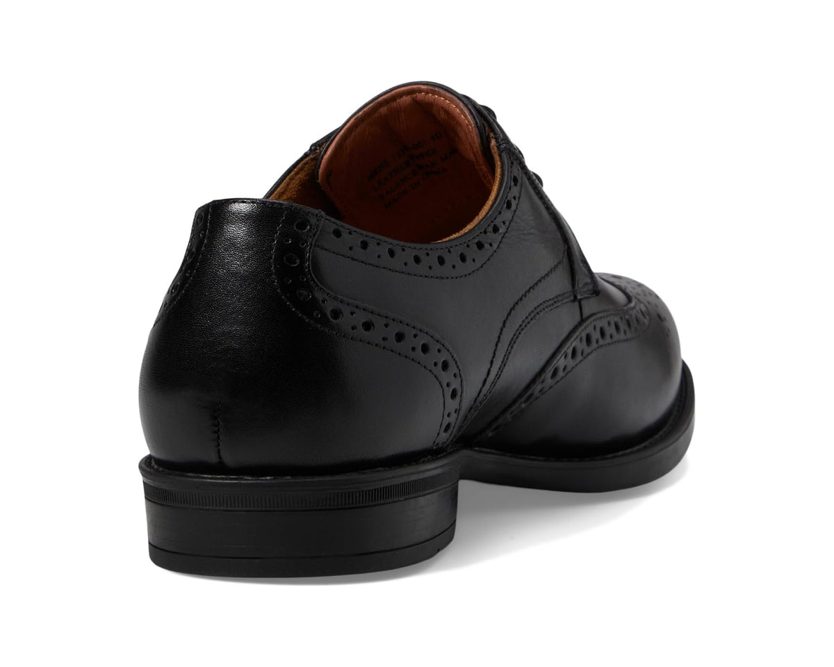 Men's Florsheim Midtown Wingtip Oxford Black Smooth - Eurostride