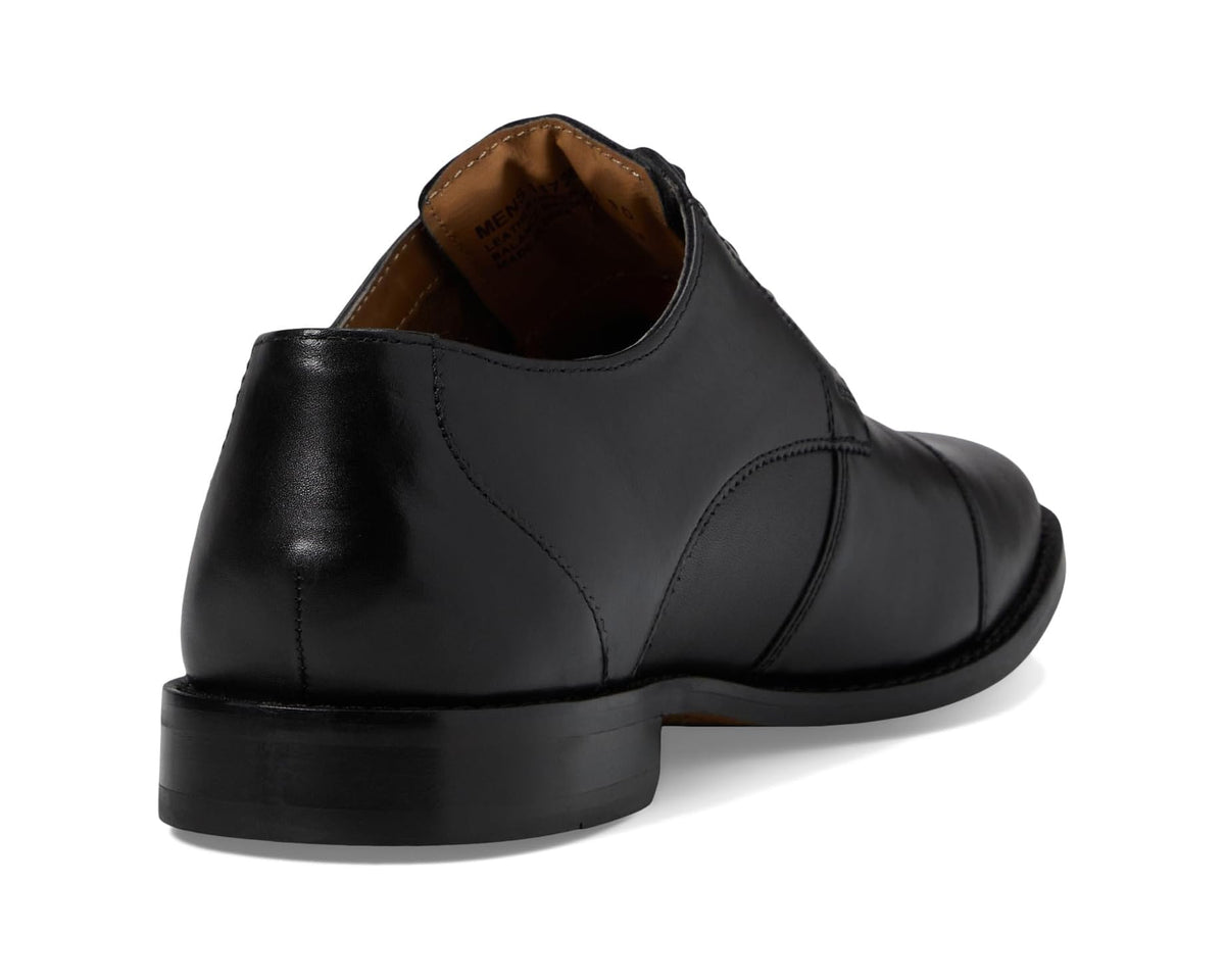 Men's Florsheim Montinaro Cap Toe Oxford Black Smooth - Eurostride