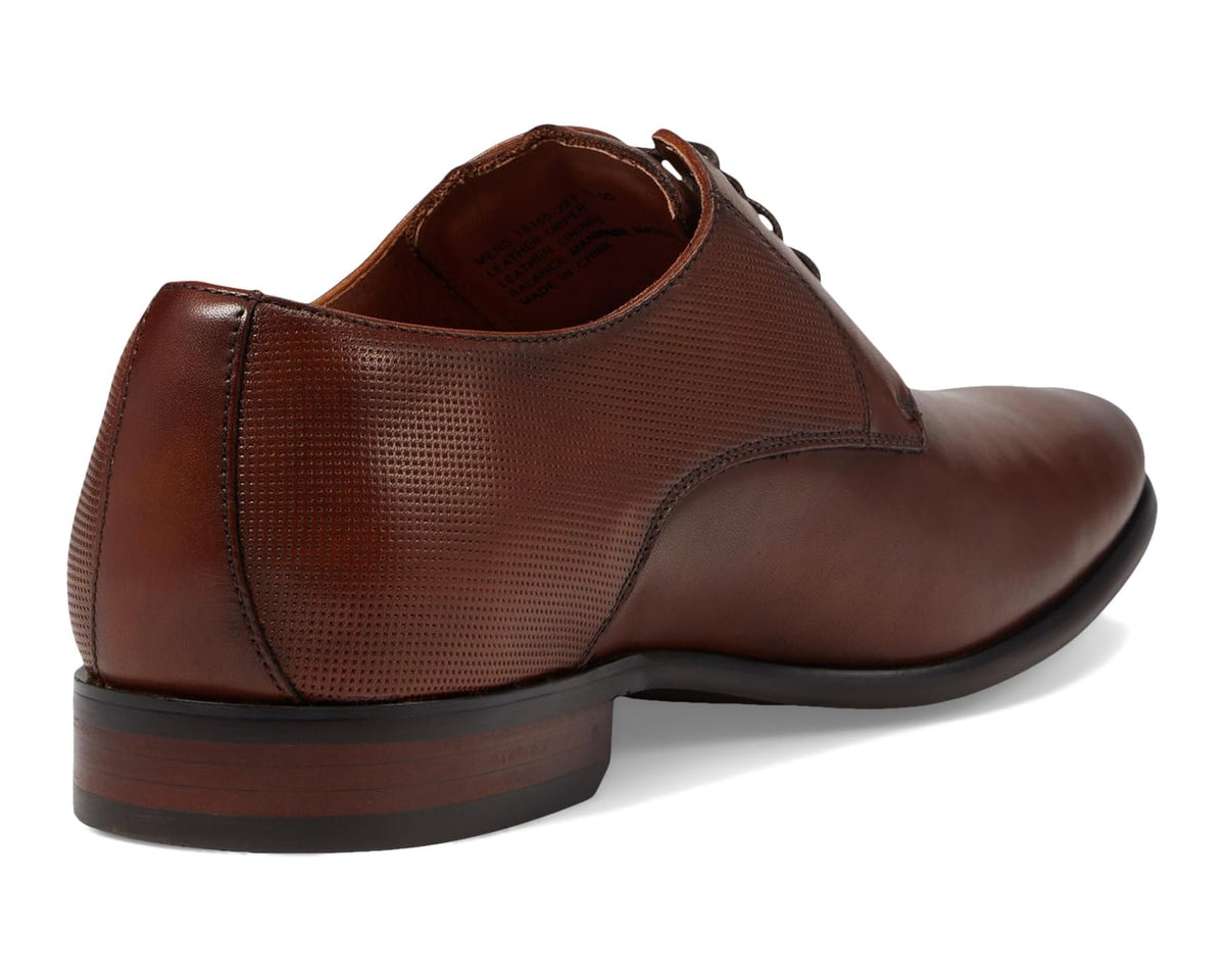 Men's Florsheim Postino Plain Toe Oxford Cognac Smooth/Perf - Eurostride