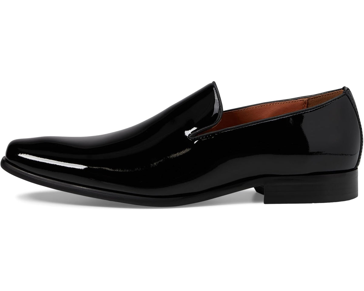 Men's Florsheim Postino Plain Toe Slip-On Black Patent - Eurostride