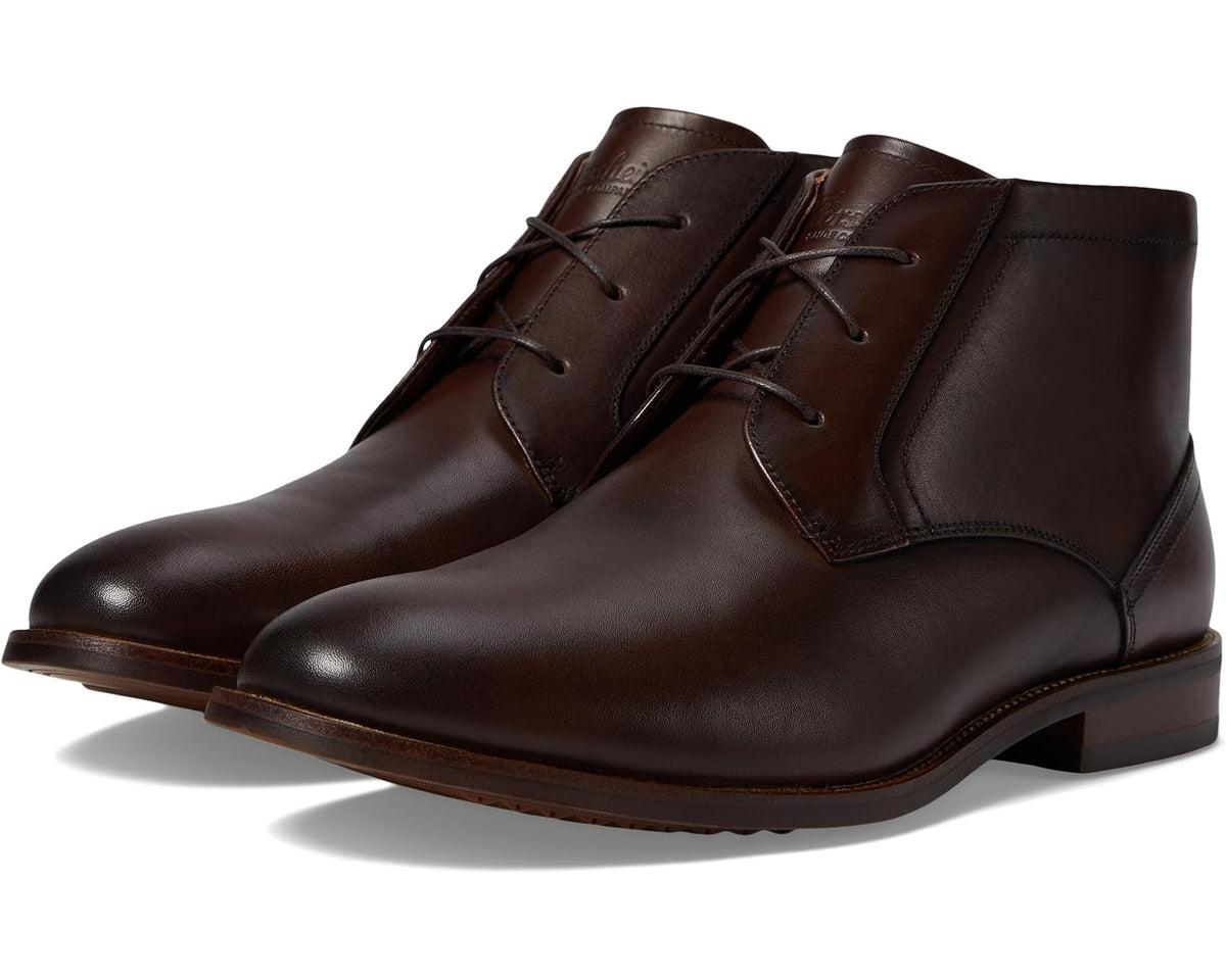 Men's Florsheim Rucci Plain Toe Chukka Boot Brown Smooth - Eurostride