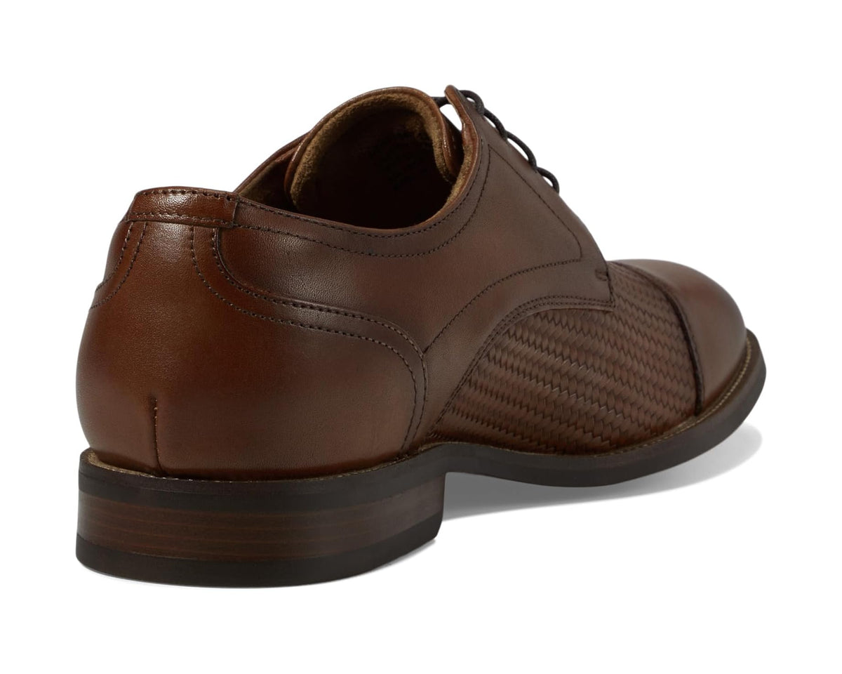 Men's Florsheim Rucci Weave Cap Toe Oxford Cognac - Eurostride