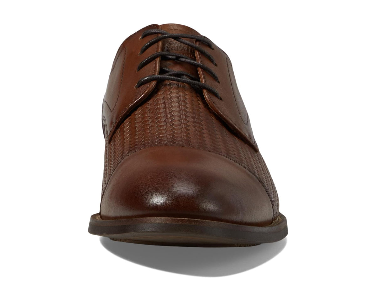 Men's Florsheim Rucci Weave Cap Toe Oxford Cognac - Eurostride
