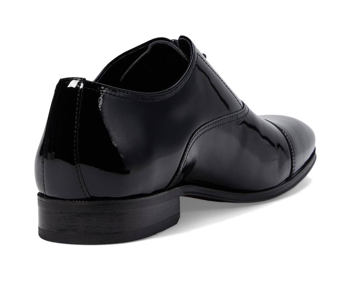 Men's Florsheim Tux Cap Toe Oxford Black Patent - Eurostride