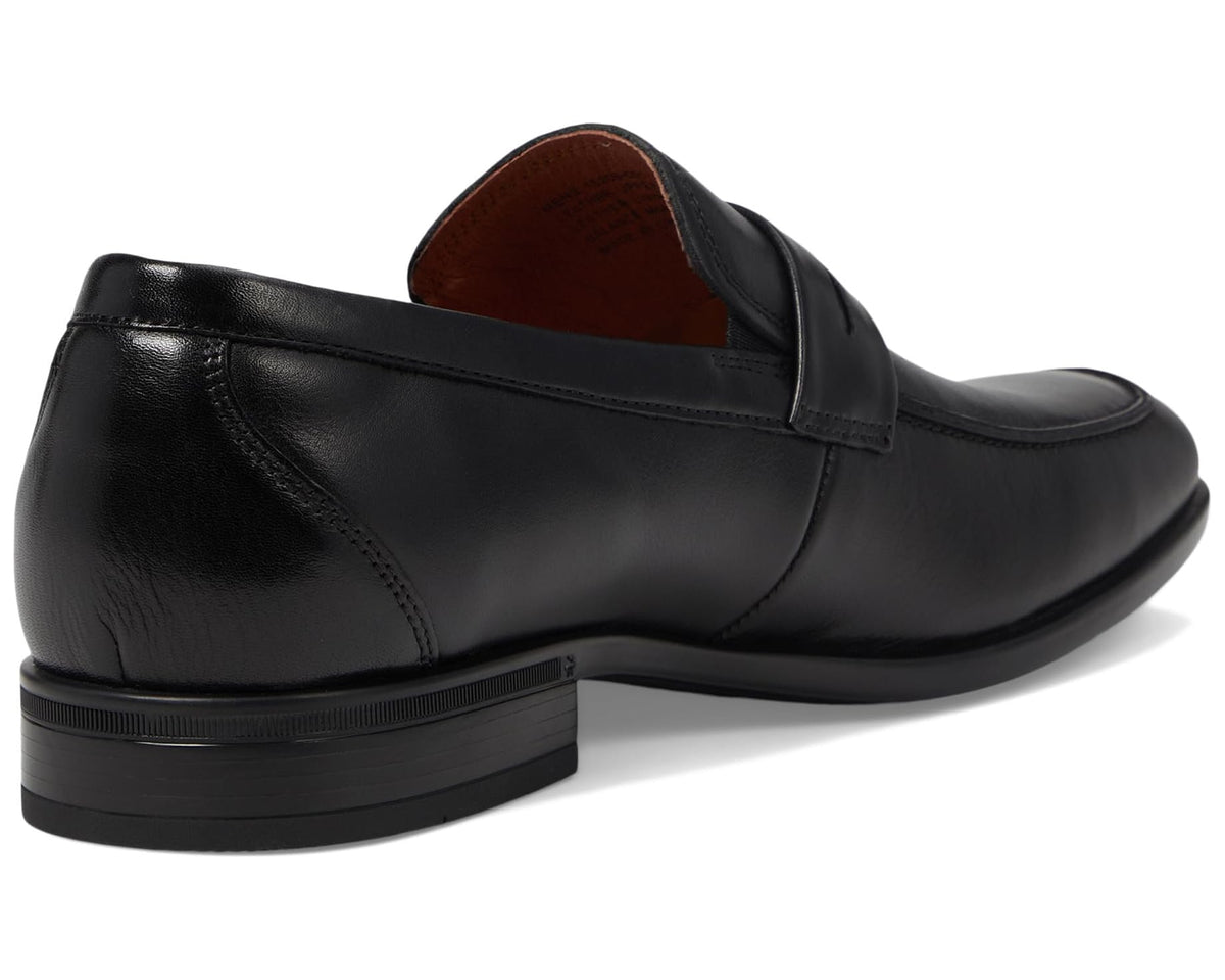 Men's Florsheim Zaffiro Moc Toe Penny Loafers Black - Eurostride