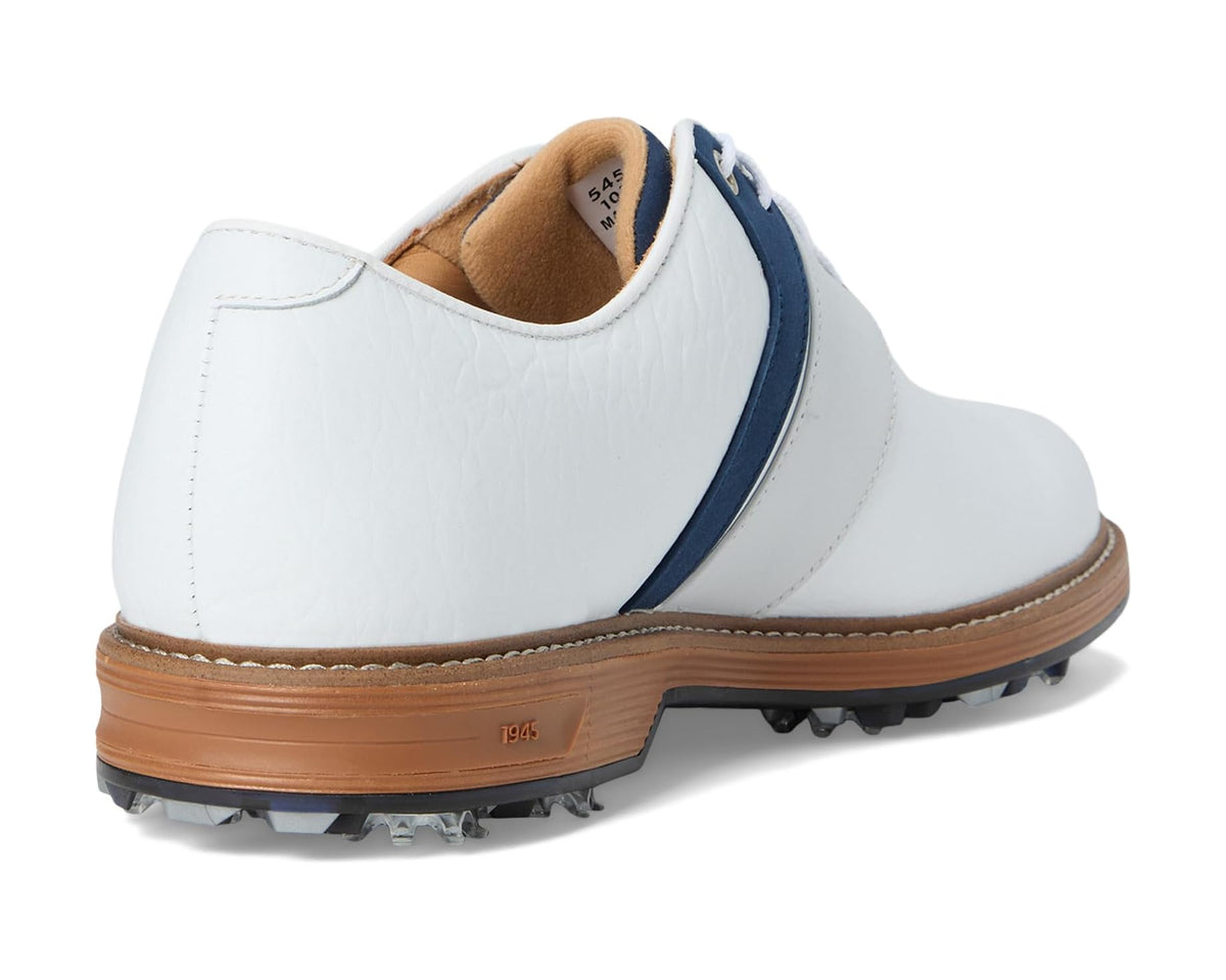Men's FootJoy Premiere Series Bison Golf Shoes White/Navy/White - Eurostride