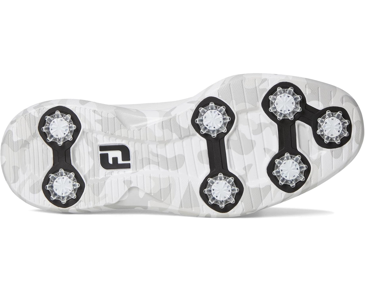 Men's FootJoy Traditions Blucher Golf Shoes White/Grey Camo - Eurostride