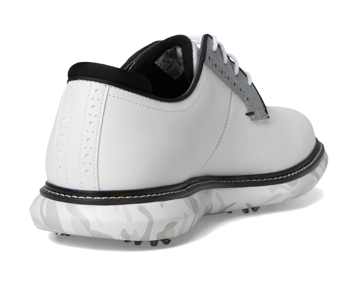 Men's FootJoy Traditions Blucher Golf Shoes White/Grey Camo - Eurostride