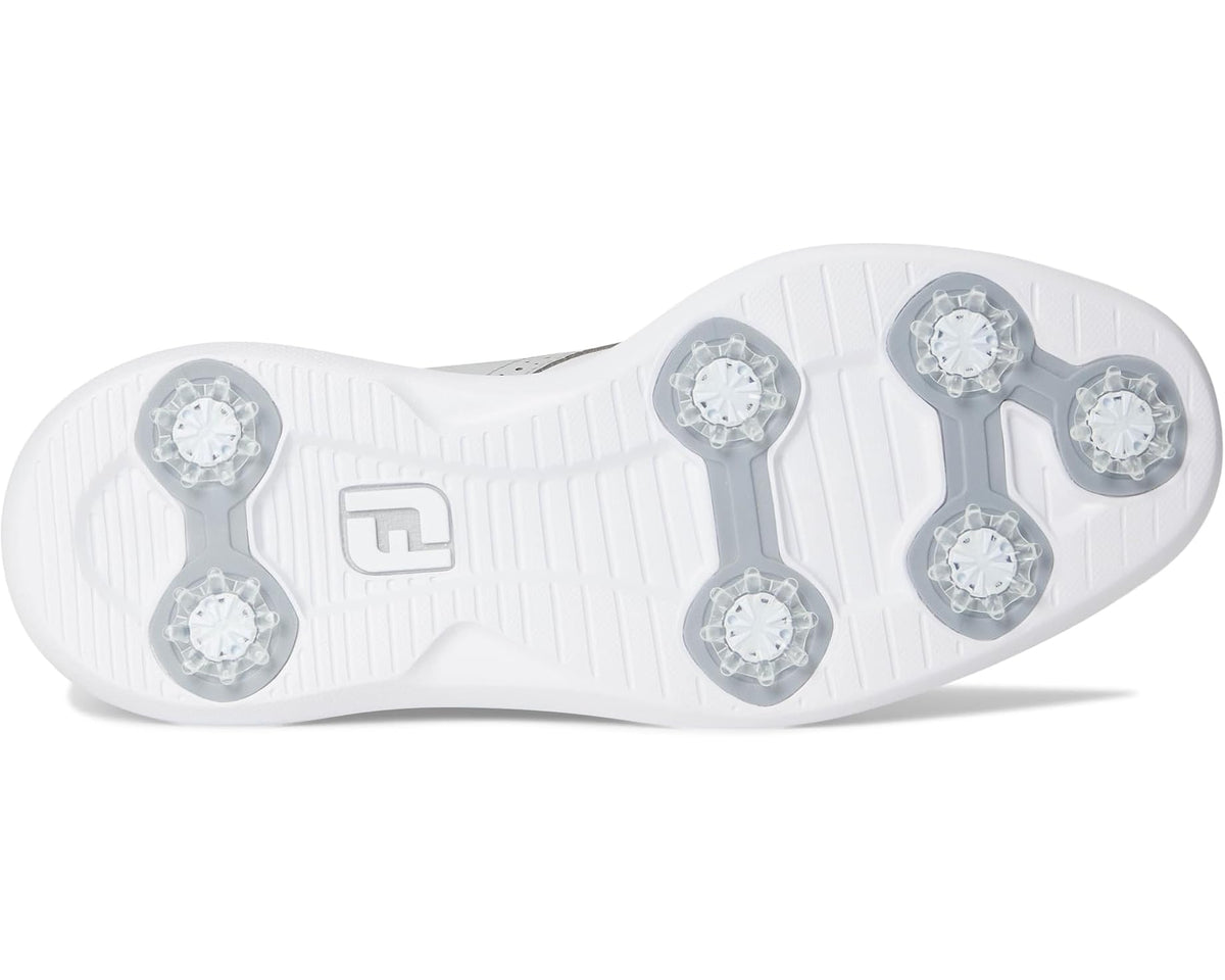 Men's FootJoy Traditions Golf Shoes- Previous Season White/Grey/White - Eurostride