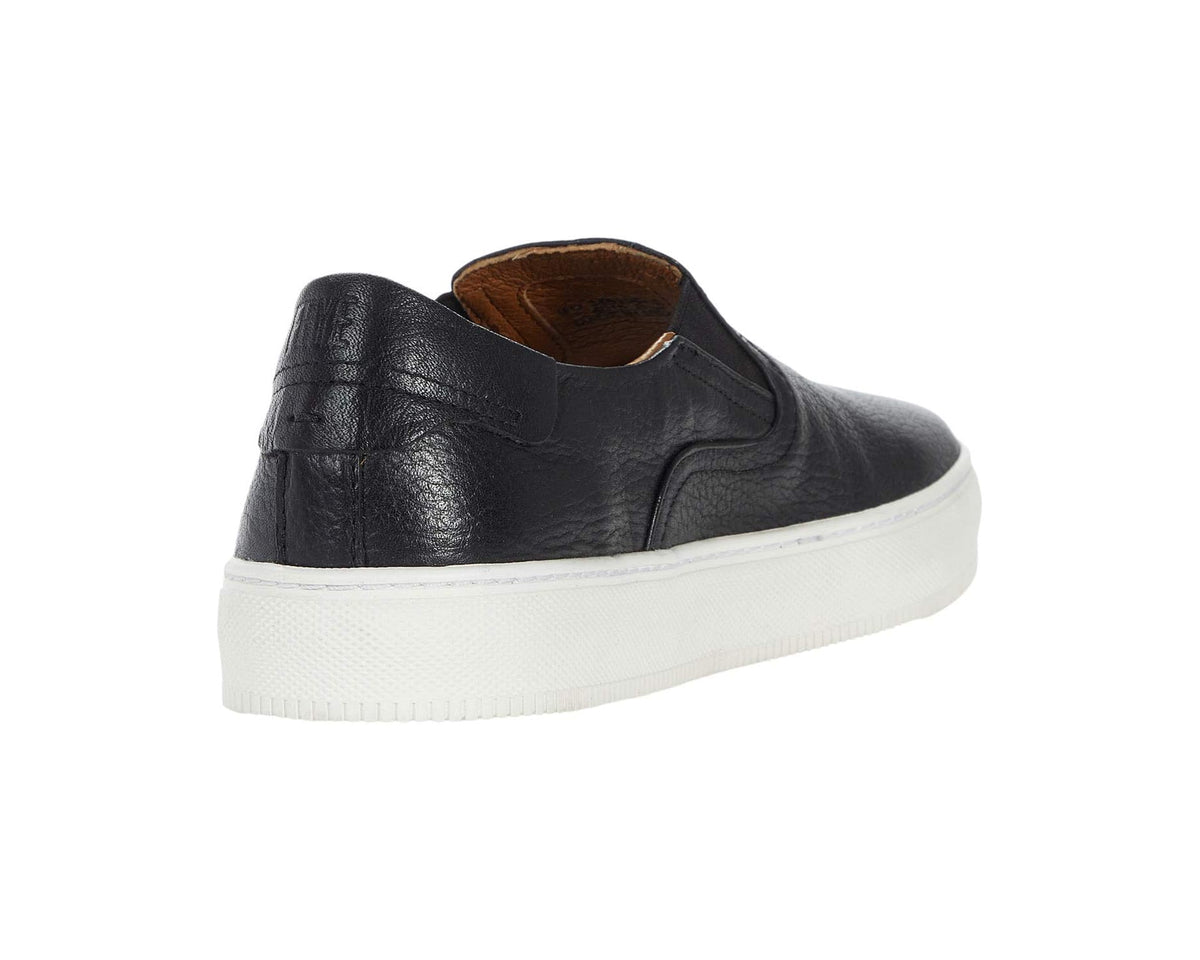 Men's Frye Astor Slip-On Black Crust Veg Tan Tumbled - Eurostride