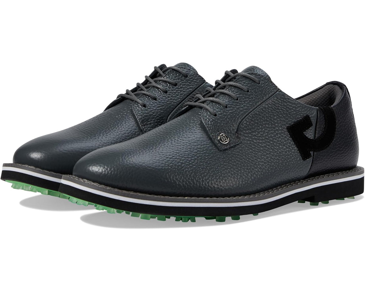 Men's GFORE Gallivanter Pebble Leather Two Tone Golf Shoes Charcoal - Eurostride