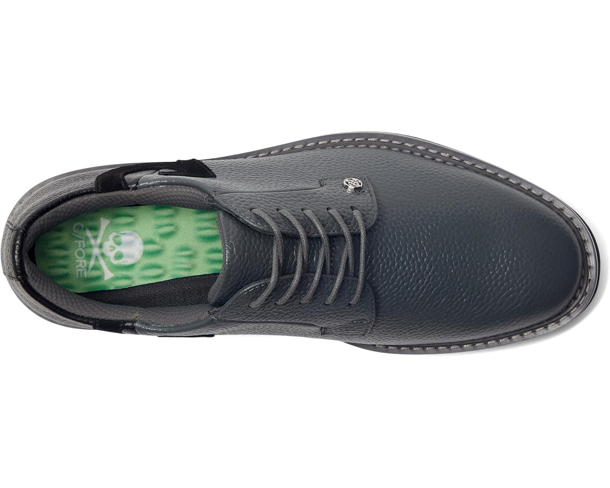 Men's GFORE Gallivanter Pebble Leather Two Tone Golf Shoes Charcoal - Eurostride