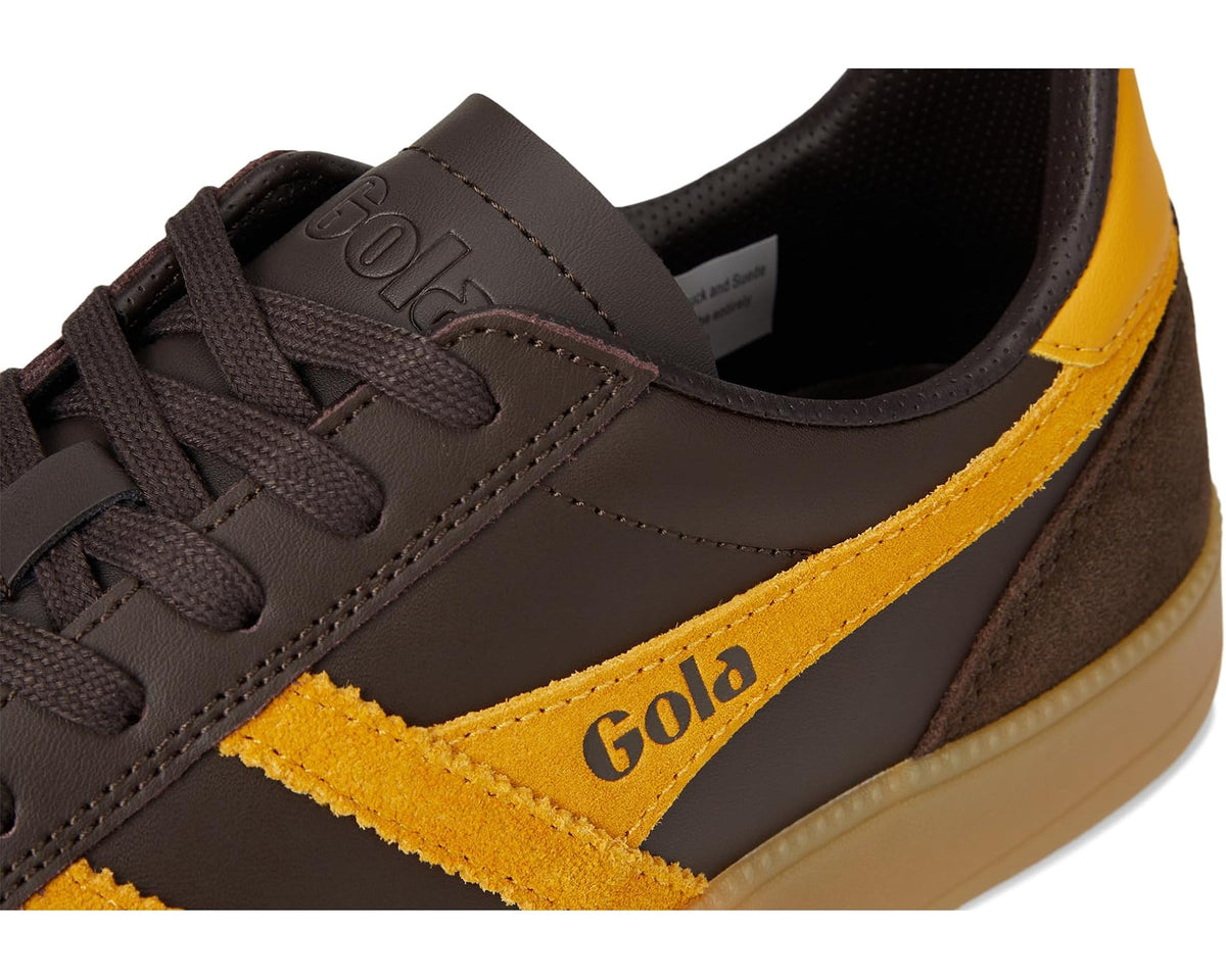 Men's Gola Viper Leather Dark Brown/Sun/Gum - Eurostride