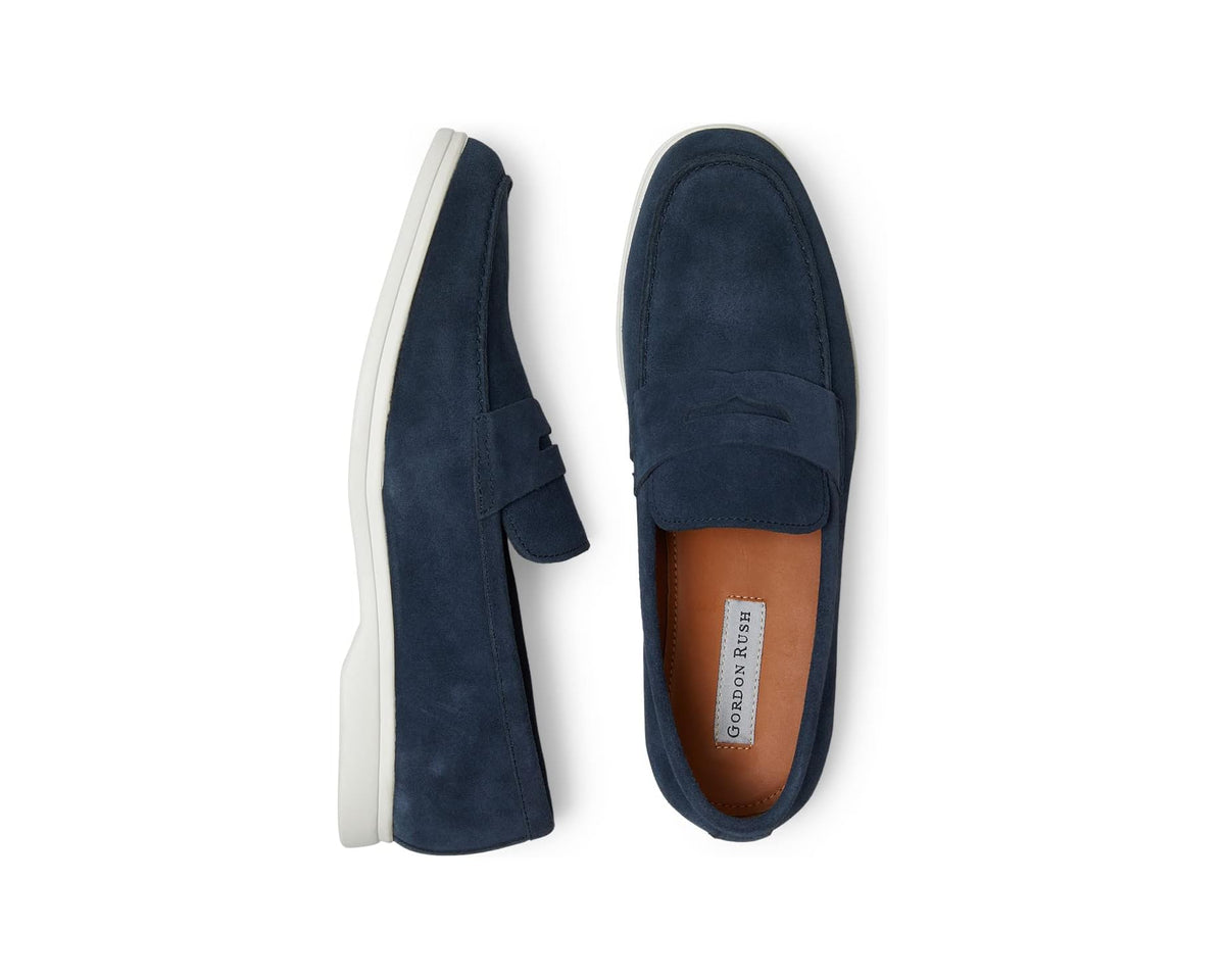 Men's Gordon Rush Parkside Navy Suede - Eurostride