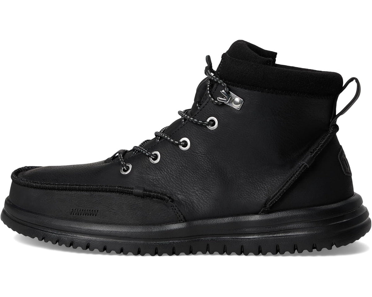 Men's Hey Dude Bradley Classic Tumbled Black/Black - Eurostride