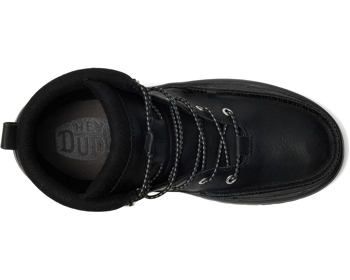 Men's Hey Dude Bradley Classic Tumbled Black/Black - Eurostride