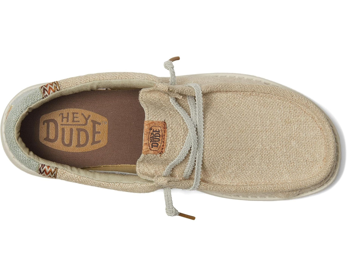 Men's Hey Dude Wally Jute Stone Grey/Iceberg Green - Eurostride