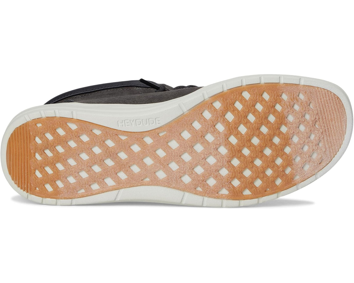 Men's Hey Dude Wally Mid Gripr Vin Classic Black Oyster/Black - Eurostride