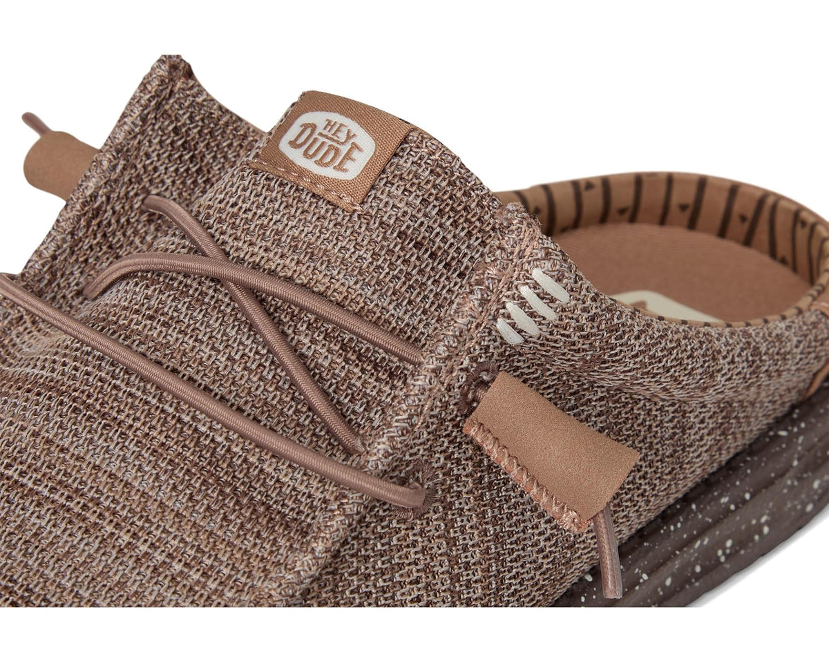 Men's Hey Dude Wally Slip Stretch Sox Deep Taupe/Chanterelle Tan - Eurostride