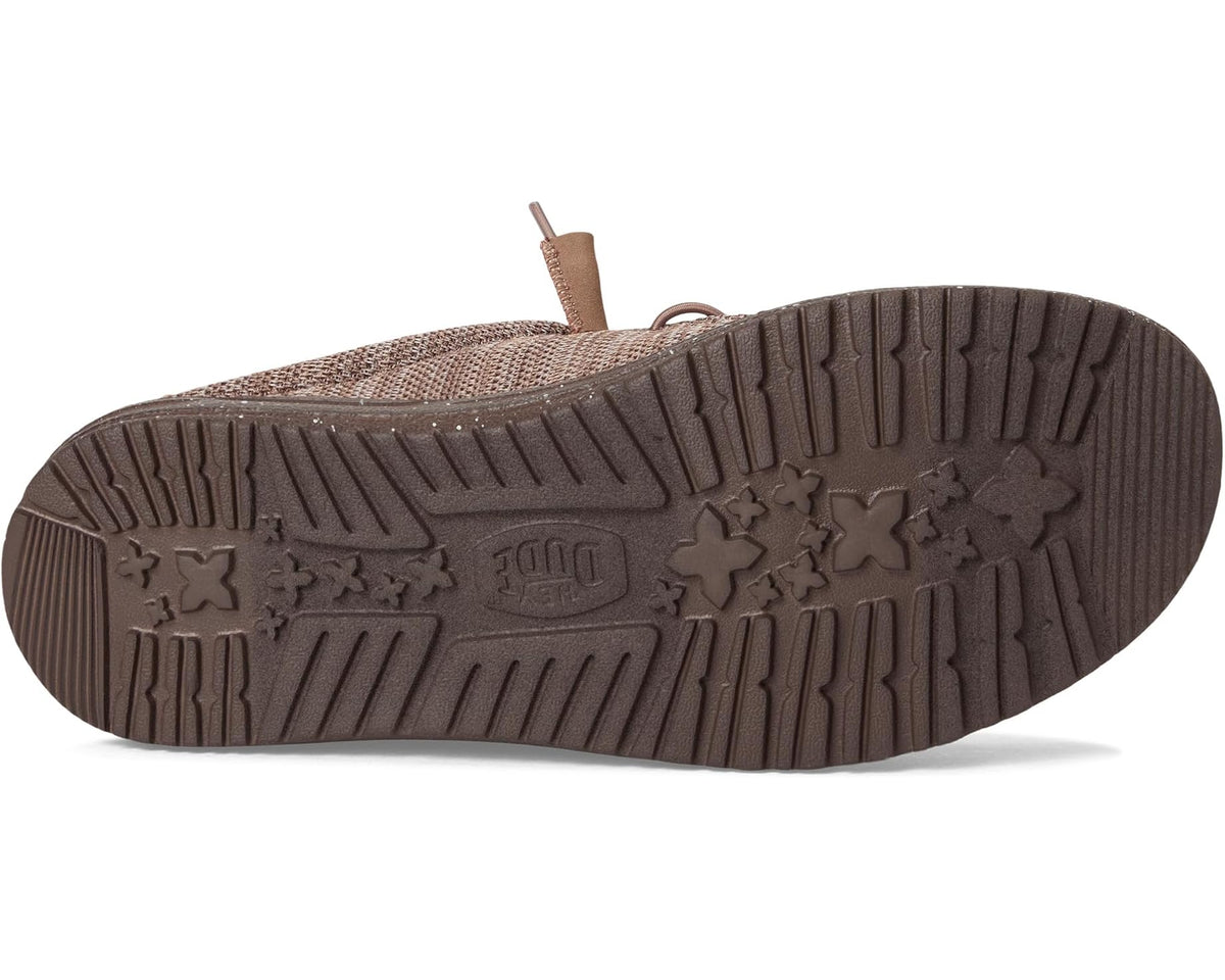 Men's Hey Dude Wally Slip Stretch Sox Deep Taupe/Chanterelle Tan - Eurostride