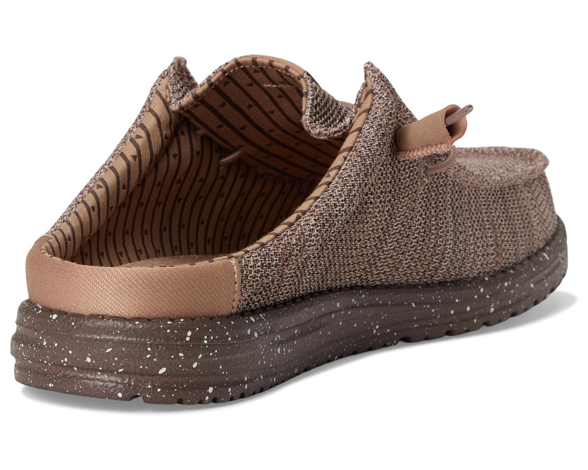 Men's Hey Dude Wally Slip Stretch Sox Deep Taupe/Chanterelle Tan - Eurostride