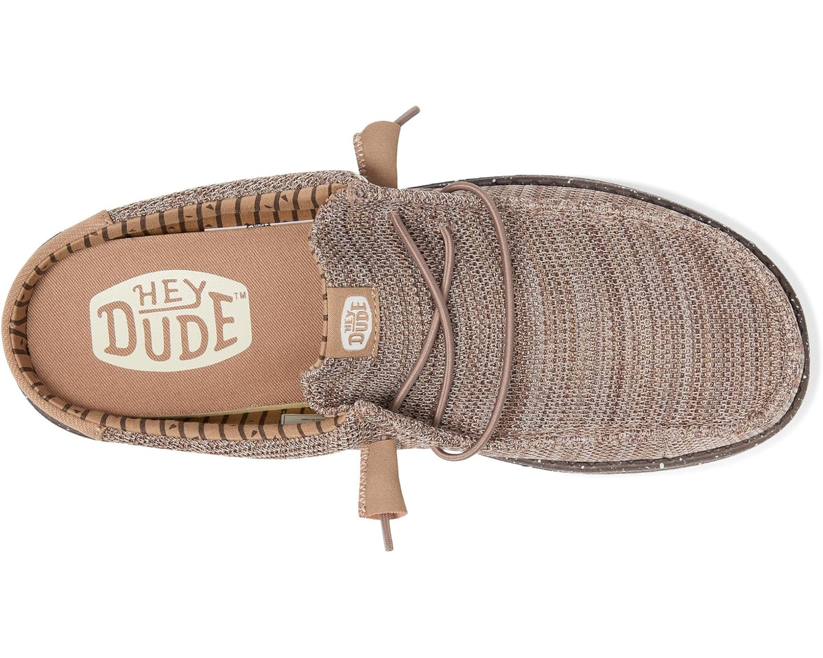 Men's Hey Dude Wally Slip Stretch Sox Deep Taupe/Chanterelle Tan - Eurostride