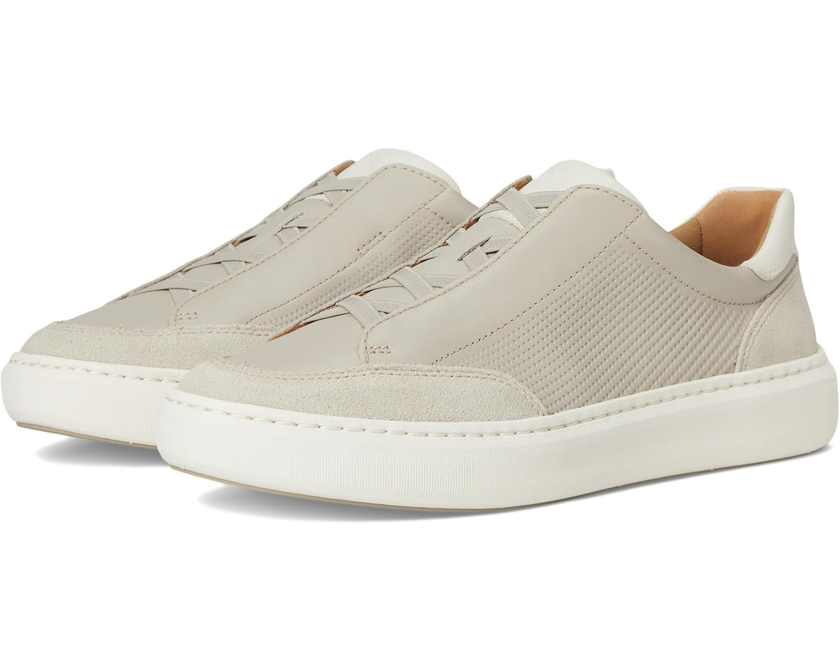 Men's Johnston & Murphy Anders Stretch Lace-To-Toe Beige Full Grain/Suede - Eurostride