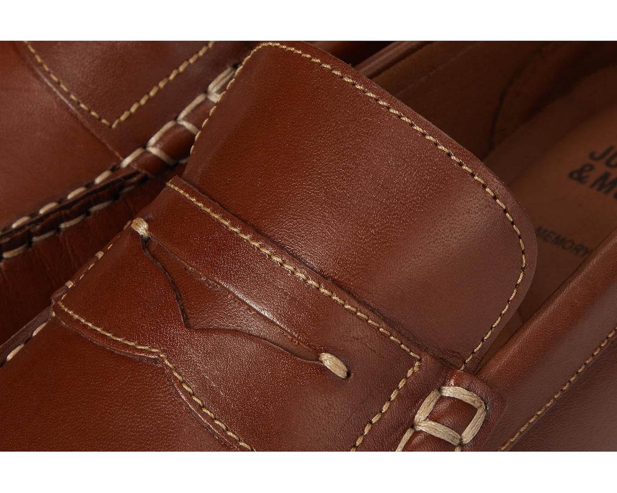 Men's Johnston & Murphy Beck Penny Tan Full Grain - Eurostride