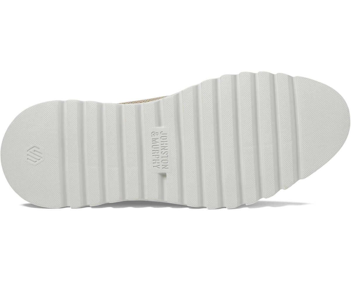 Men's Johnston & Murphy Braydon Knit Plain Toe Taupe Knit - Eurostride