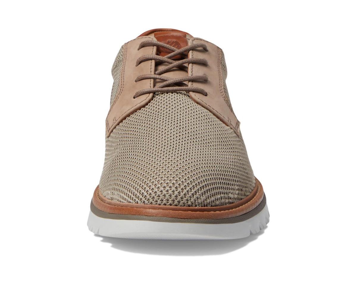 Men's Johnston & Murphy Braydon Knit Plain Toe Taupe Knit - Eurostride