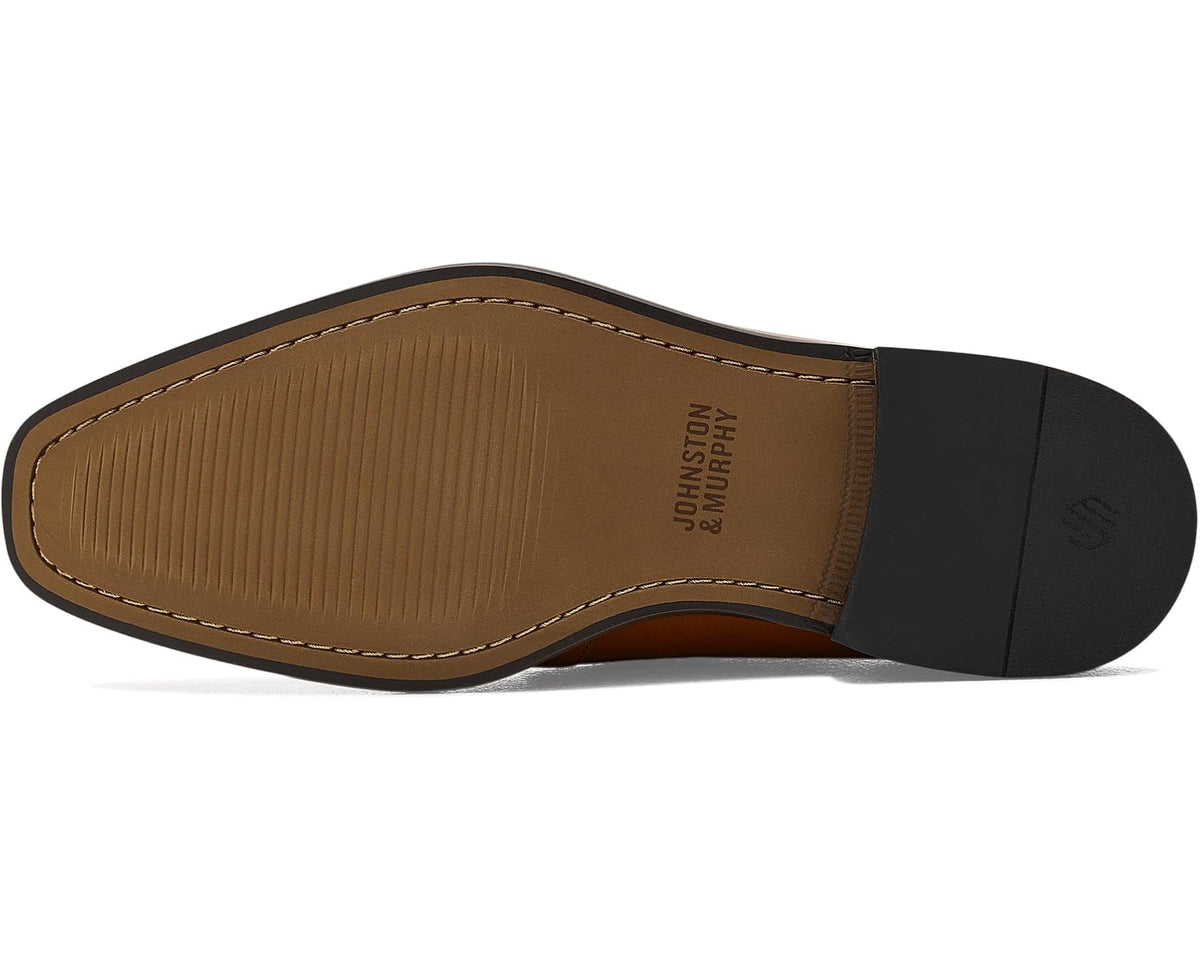 Men's Johnston & Murphy Burke Venetian Loafer Brown Full Grain - Eurostride