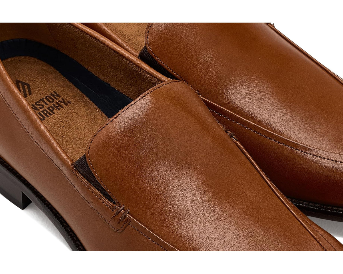 Men's Johnston & Murphy Burke Venetian Loafer Brown Full Grain - Eurostride