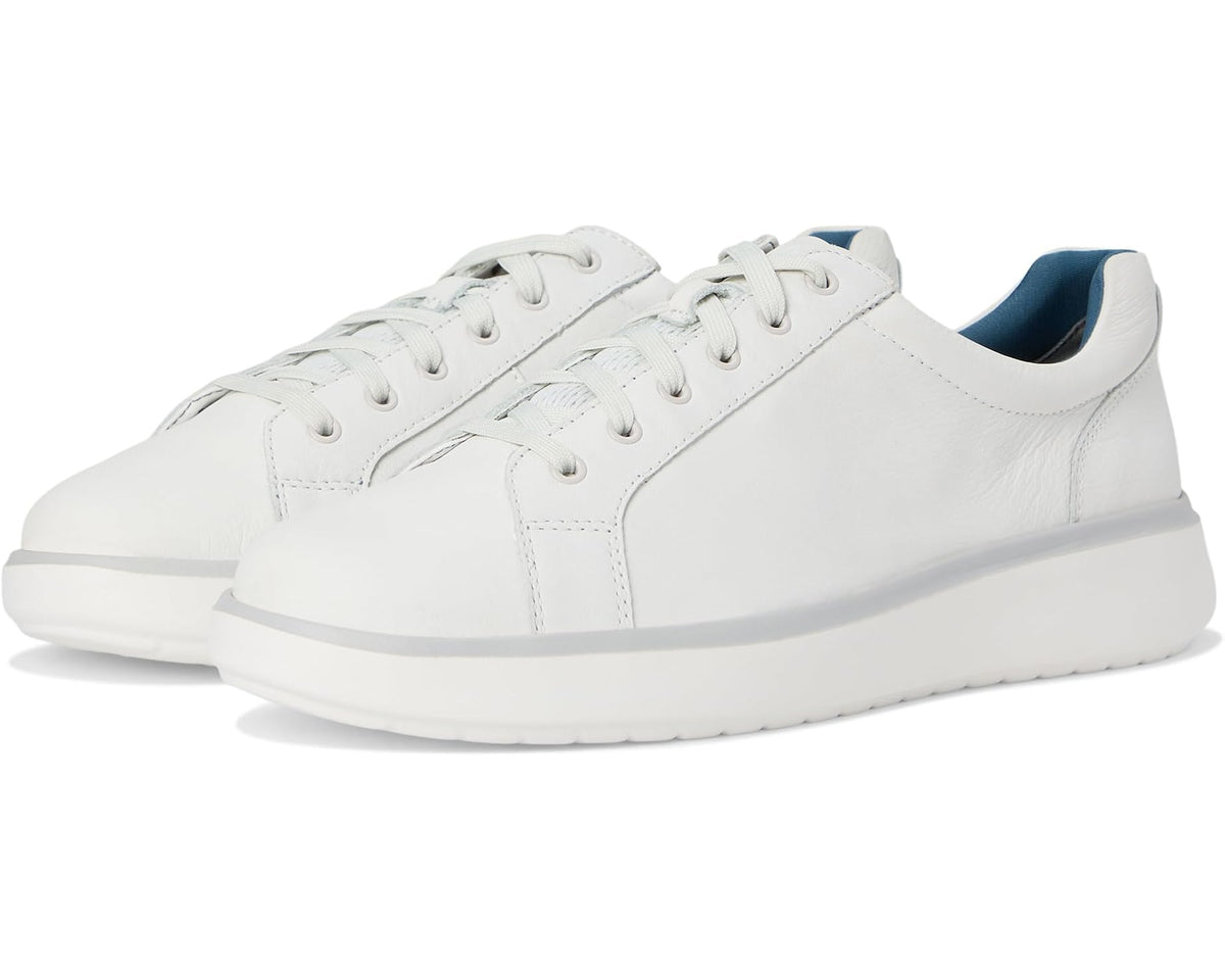 Men's Johnston & Murphy Calm Lace-To-Toe White Full Grain - Eurostride