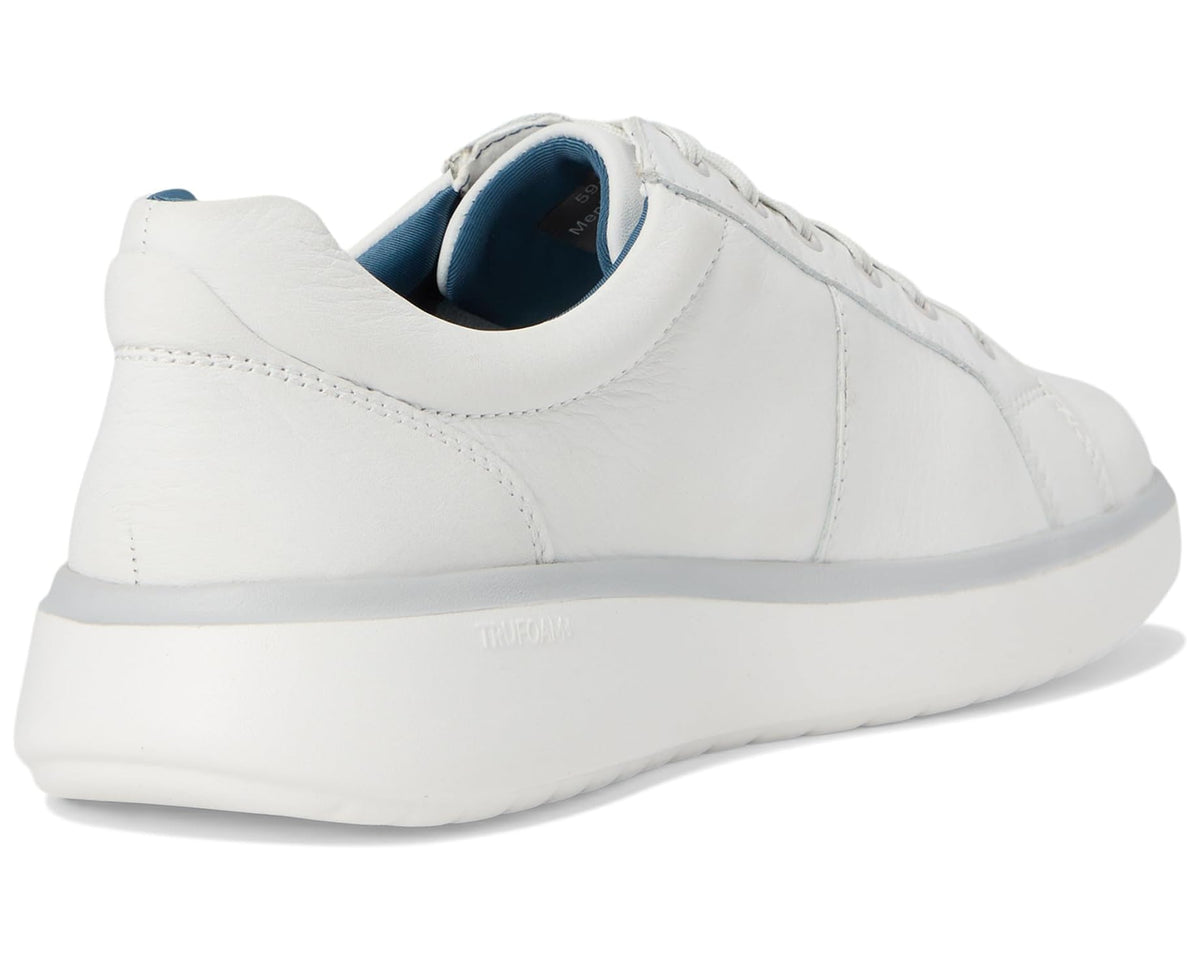 Men's Johnston & Murphy Calm Lace-To-Toe White Full Grain - Eurostride