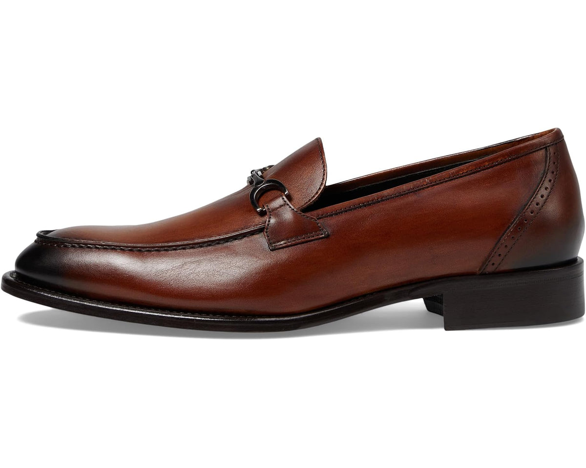 Men's Johnston & Murphy Collection Ellsworth Bit Brown Italian Calfskin - Eurostride