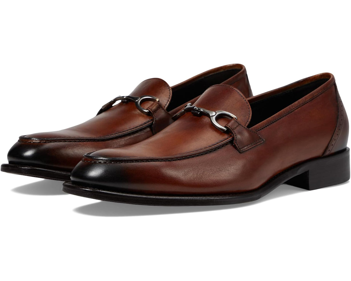 Men's Johnston & Murphy Collection Ellsworth Bit Brown Italian Calfskin - Eurostride