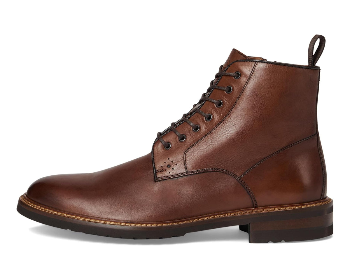 Men's Johnston & Murphy Collection Hartford Plain Toe Boots Tan Italian Calfskin - Eurostride