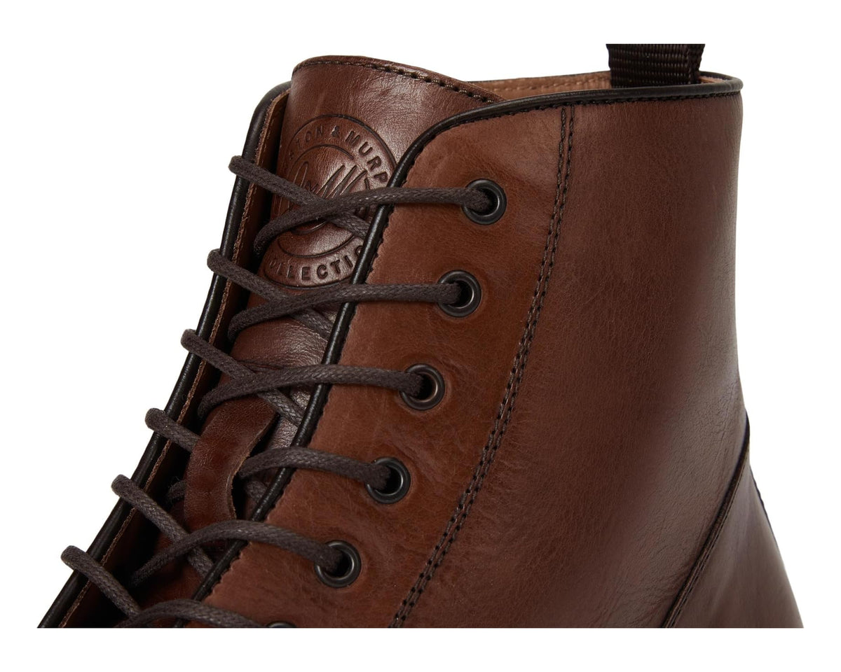Men's Johnston & Murphy Collection Hartford Plain Toe Boots Tan Italian Calfskin - Eurostride