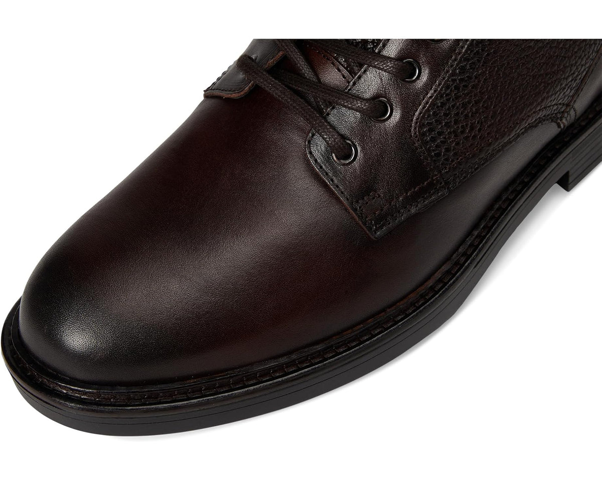 Men's Johnston & Murphy Collection Latham Plain Toe Shearling Boots Dark Brown European Calfskin/Shearling - Eurostride