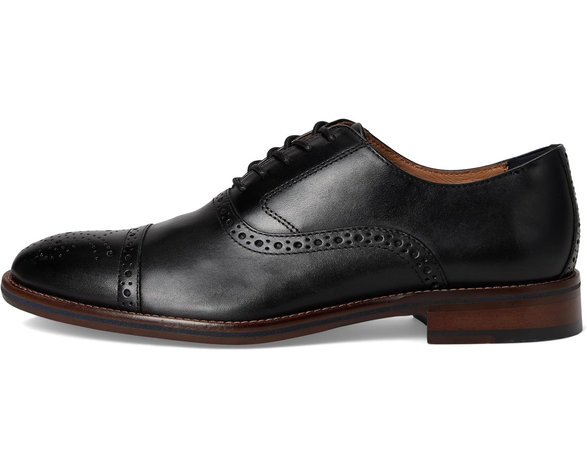 Men's Johnston & Murphy Conard 2.0 Cap Toe Black Full Grain - Eurostride