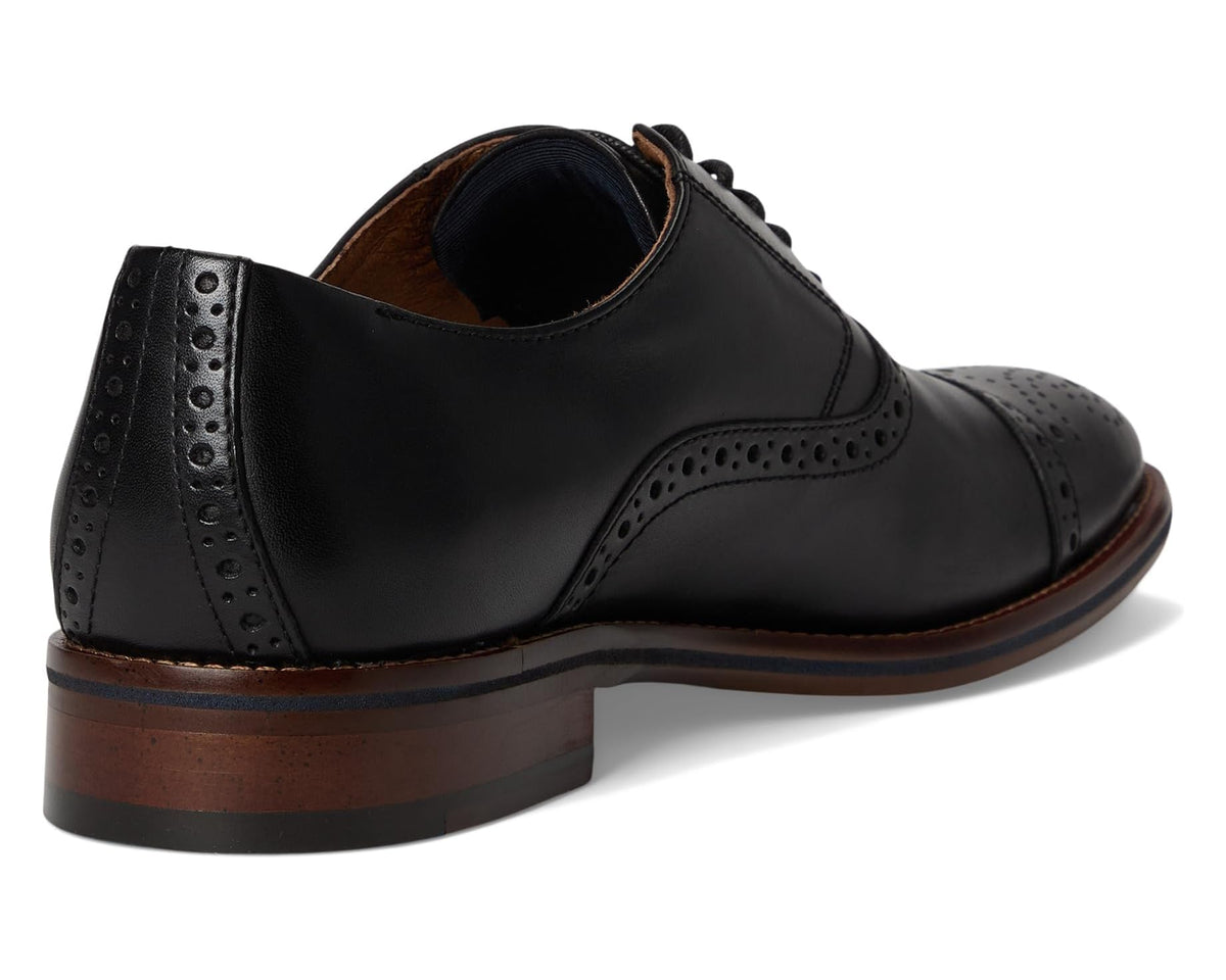 Men's Johnston & Murphy Conard 2.0 Cap Toe Black Full Grain - Eurostride