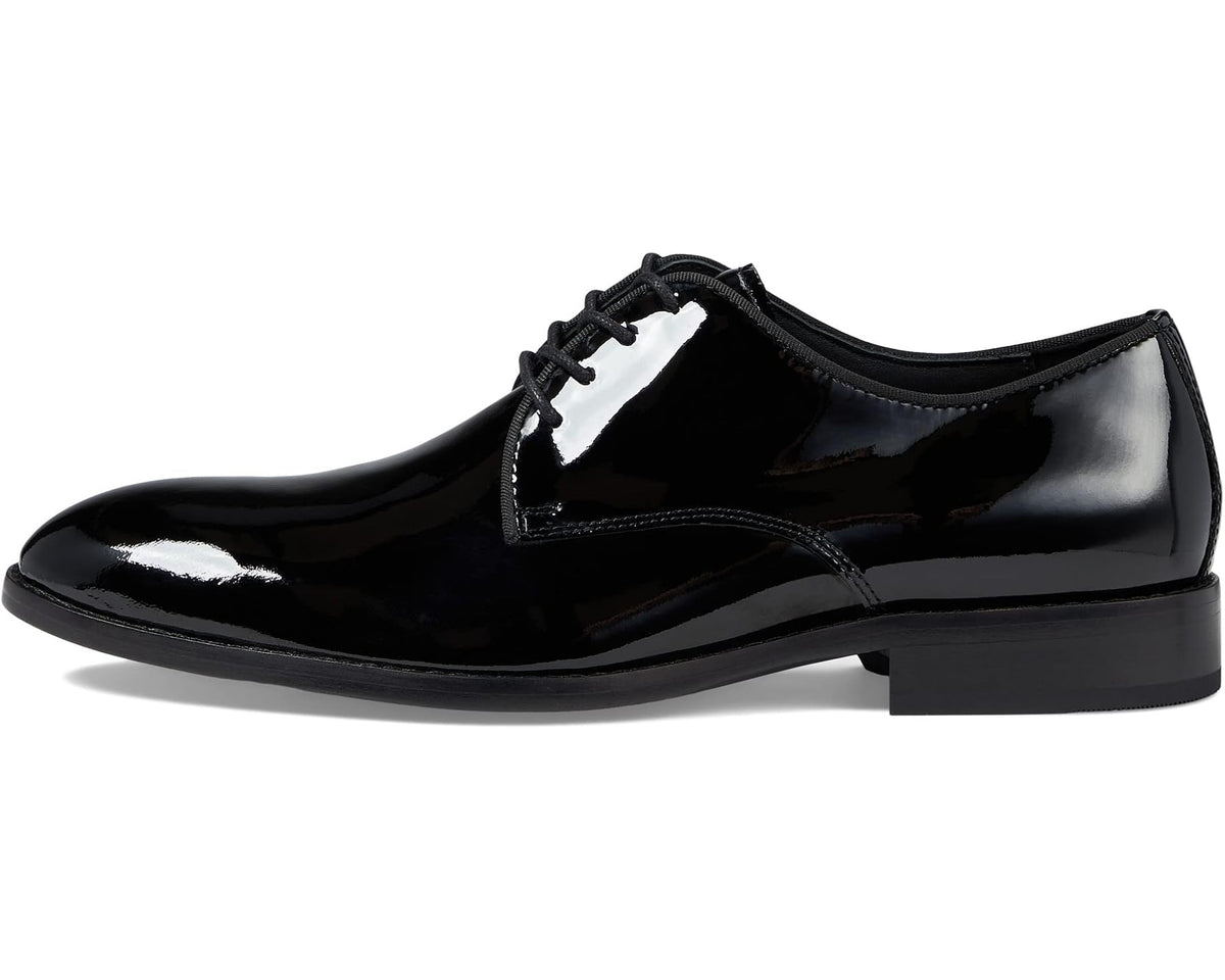 Men's Johnston & Murphy Gavney Plain Toe Black Patent - Eurostride