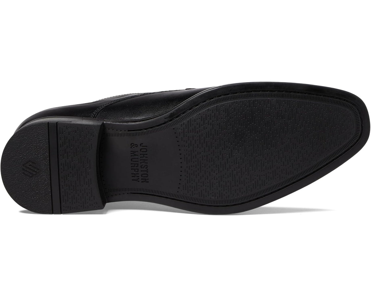 Men's Johnston & Murphy Gibbons Cap Toe Black Full Grain - Eurostride
