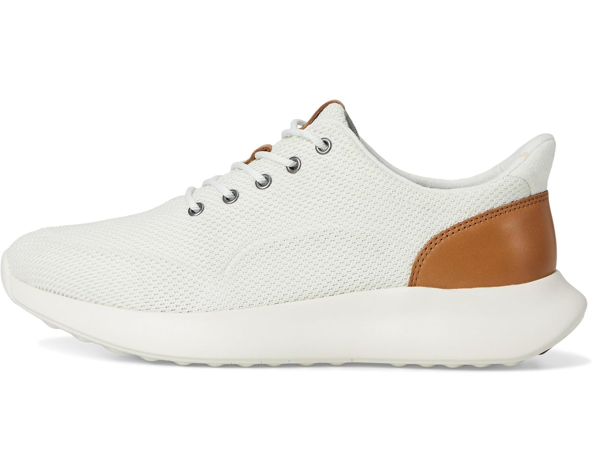 Men's Johnston & Murphy Kasler 2.0 Knit Plain Toe White Knit - Eurostride