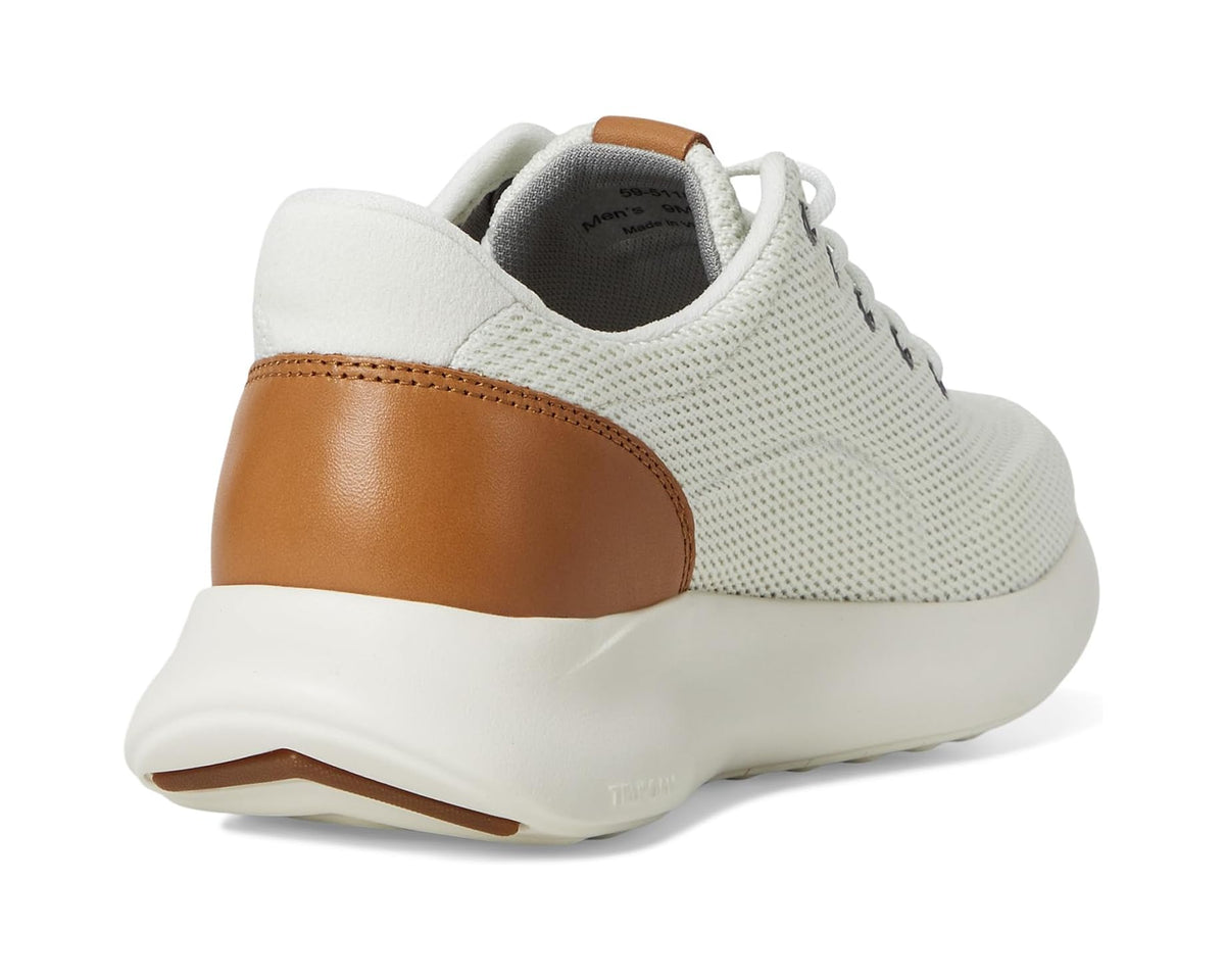 Men's Johnston & Murphy Kasler 2.0 Knit Plain Toe White Knit - Eurostride