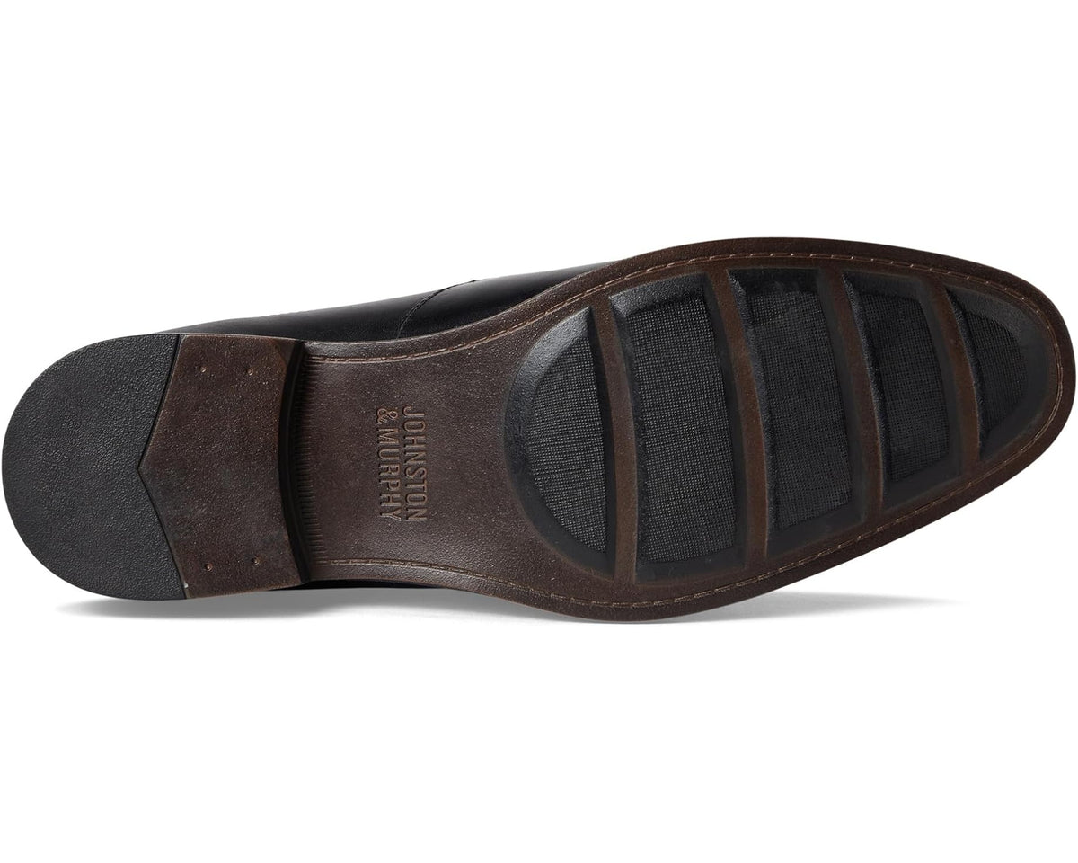 Men's Johnston & Murphy Lewis Venetian Black Full Grain - Eurostride