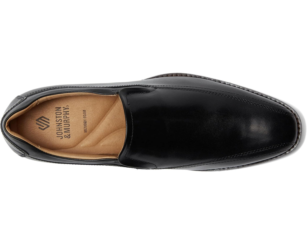 Men's Johnston & Murphy Lewis Venetian Black Full Grain - Eurostride